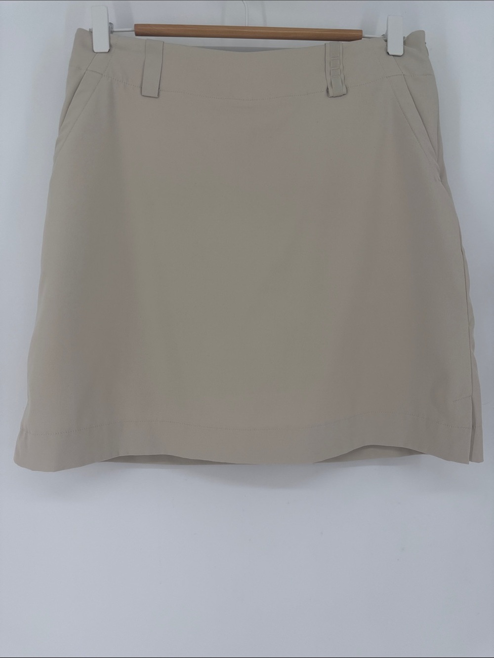 Nike Golf Dri-FIT Skort Size 4 Beige Performance Tennis Golf Skort